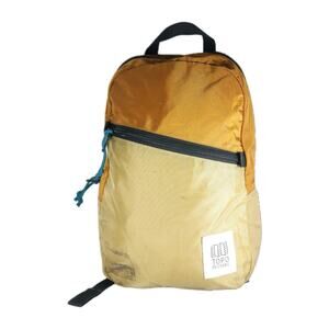 Topo Designs Light Pack Logo Orange Khaki Lightweight Daypack Backpack